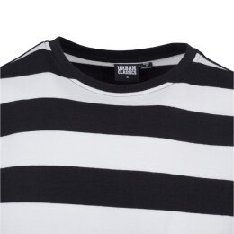 Urban Classics - TB2067 - Block Stripe Tee - black/white