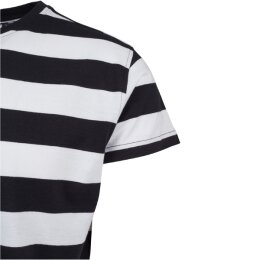Urban Classics - TB2067 - Block Stripe Tee - black/white