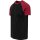 Urban Classics - TB639 Raglan Contrast T-Shirt - black/burgundy