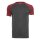 Urban Classics - TB639 Raglan Contrast T-Shirt - charcoal/burgundy