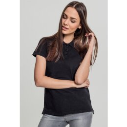Urban Classics - TB1926 - Ladies Wash Polo Tee - black