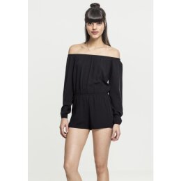 Urban Classics - TB2234 - Ladies Short Longsleeved Overall - black