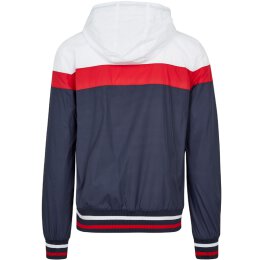 Urban Classics - TB2104 - College Windrunner - navy/white/firered
