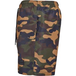 Urban Classics - TB2053 - Camo Swimshorts - woodcamo