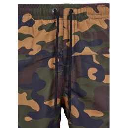 Urban Classics - TB2053 - Camo Swimshorts - woodcamo