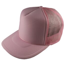 Meshcap - Truckercap - Nissun -  blank - einfarbig pink