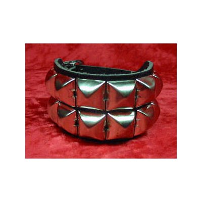 Armband Pyramidennieten 2-Reihig
