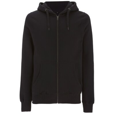 Continental/Earth Positive - EP51Z - Mens/Unisex Zip Up Hood - black XS