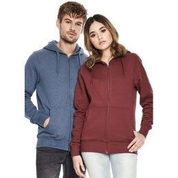 Continental/Earth Positive - EP51Z - Mens/Unisex Zip Up Hood - black XS