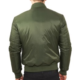 Urban Classics Men - TB861 - Basic Bomber Jacket olive M