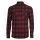 Urban Classics - TB297 Checked Shirt - burgundy/black 4XL