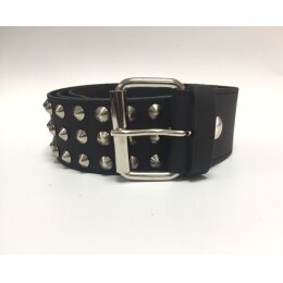 Nietengürtel - Gürtel mit silbernen Spitznieten...