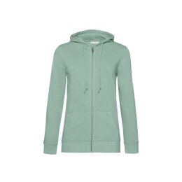B&C - Organic Zipped Hooded Women (WW36B) - sage M