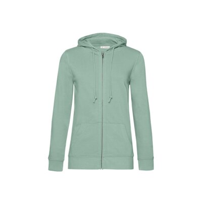 B&C - Organic Zipped Hooded Women (WW36B) - sage XXL