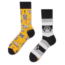 Many Mornings Socks - Raccoon Bandit - Socken 39-42