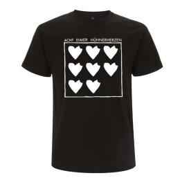 Acht Eimer Hühnerherzen - Logo - T-Shirt - black XL