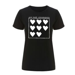 Acht Eimer Hühnerherzen - Logo - Girl Shirt - black M