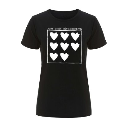 Acht Eimer Hühnerherzen - Logo - Girl Shirt - black L