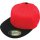 Flexfit 210 fitted - schwarz / rot / rot