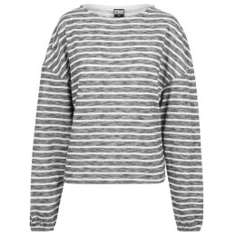 Urban Classics - TB1837 - Ladies Oversized Stripe Pullover - black/white S