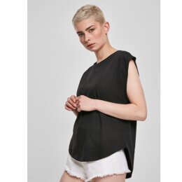 Urban Classics - TB3406 Ladies Basic Shaped Tee - black XXL