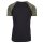 Urban Classics - TB639 Raglan Contrast T-Shirt - black/olive XL