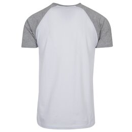 Urban Classics - TB639 - Raglan Contrast Tee - white/grey M