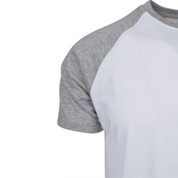 Urban Classics - TB639 - Raglan Contrast Tee - white/grey M