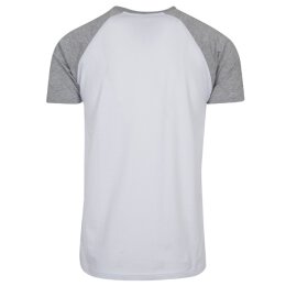 Urban Classics - TB639 - Raglan Contrast Tee - white/grey XL
