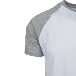 Urban Classics - TB639 - Raglan Contrast Tee - white/grey 4XL