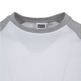Urban Classics - TB639 - Raglan Contrast Tee - white/grey 4XL