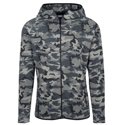 Urban Classics - TB1783 Interlock Camo Zip Jacket - dark camo M