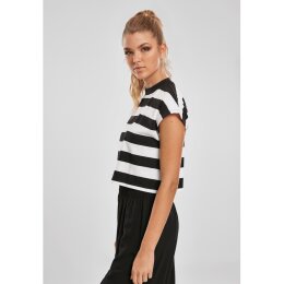 Urban Classics - TB3631 - Ladies Stripe Short Tee - black/white L