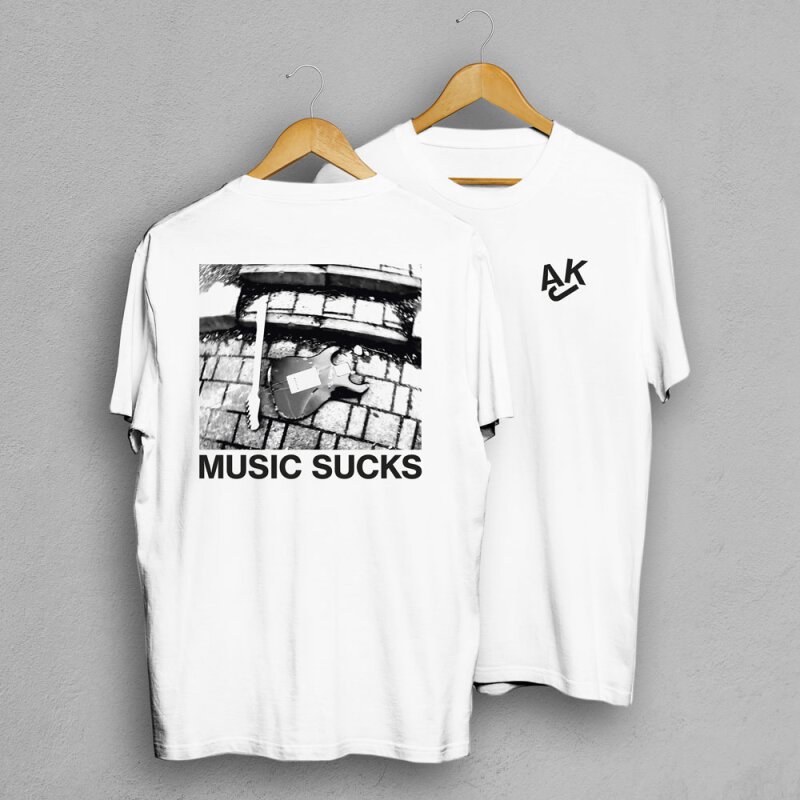 Akne Kid Joe - Music Sucks - Unisex T-Shirt (EP01) - white