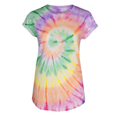 Continental/ Earthpositive - EP16 - Organic Womens Rolled Up Sleeve - tie dye