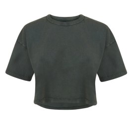 Continental - EP26 - Womens Cropped T-Shirt - stonewash green