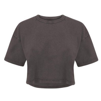 Continental - EP26 - Womens Cropped T-Shirt - stonewash grey