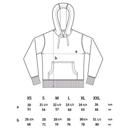 Continental/Earth Positive - EP51P - Mens/Unisex Pullover Hood - melange grey M