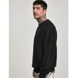 Urban Classics Men - TB3129 - Cardigan Stitch Sweater - black