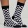 Urban Classics - TB2162 - Checker Socks - 2 Pack - black/white 39-42