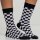 Urban Classics - TB2162 - Checker Socks - 2 Pack - black/white 43-46