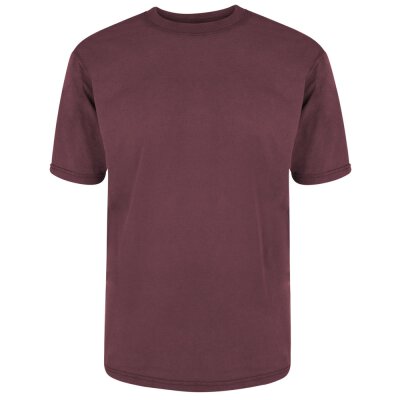 Continental / Earth Positive - EP19 - Unisex Organic Heavy Oversized T-Shirt - stone wash burgundy