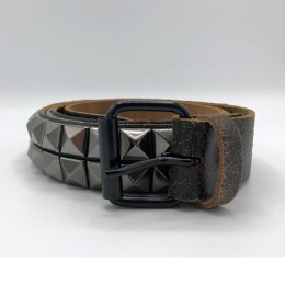 Nietengürtel - Gürtel mit schwarzen...