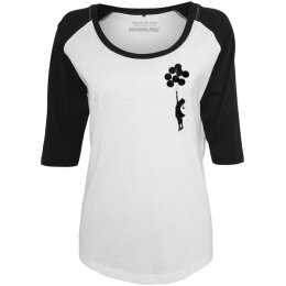 Banksy - Ladies - Balloons - Raglan Tee (MC095) -...