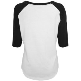 Banksy - Ladies - Balloons - Raglan Tee (MC095) - white/black 4XL