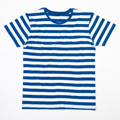 Mantis - Stripy T-Shirt - royal blue/white M
