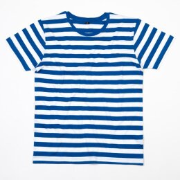 Mantis - Stripy T-Shirt - classic blue/white XL