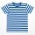Mantis - Stripy T-Shirt - classic blue/white XL