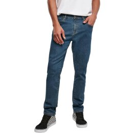 Urban Classics - TB3076 Slim Fit Jeans - mid indigo washed