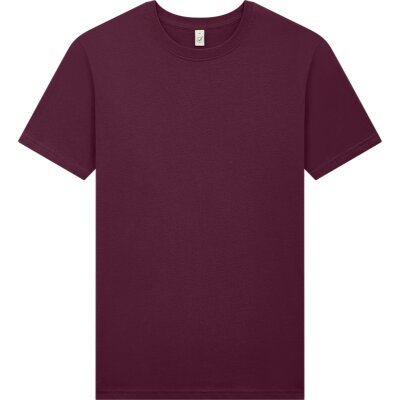 Earth Positive - EP01 - ORGANIC MENS/UNISEX T-SHIRT - burgundy S
